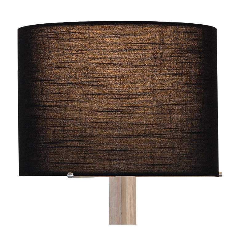 Image 2 Nauta White Oak and Black Shade LED Table Lamp more views