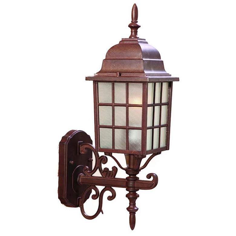 Image 1 Nautica 1-Light Burled Walnut Wall Light
