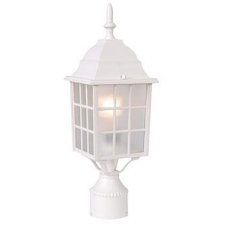 Image 1 Nautica 1-Light Textured White Post Mount Light