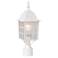 Nautica 1-Light Textured White Post Mount Light