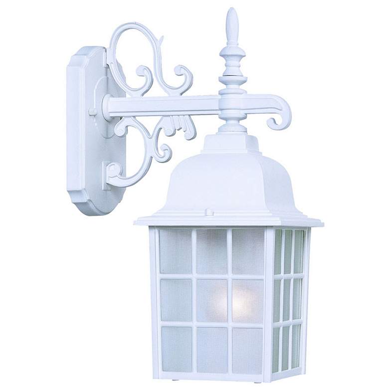 Image 1 Nautica 1-Light Textured White Wall Light