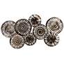 1_Nautica 50" Wide Hand-Painted Etched Metal Abstract Wall Art
