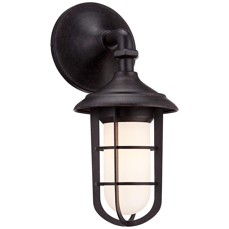 Image 1 Nautical Collection 14 inch High Bronze Outdoor Wall Light