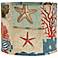 Nautical Patchwork Lamp Shade 14x14x11 (Spider)