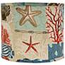Nautical Patchwork Lamp Shade 16x16x13 (Spider)
