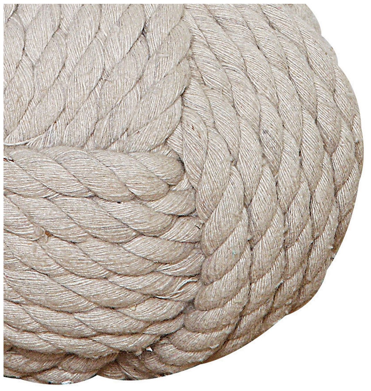 Image 5 Nautical Rope Knot Decorative Cotton Door Stop, Ivory more views