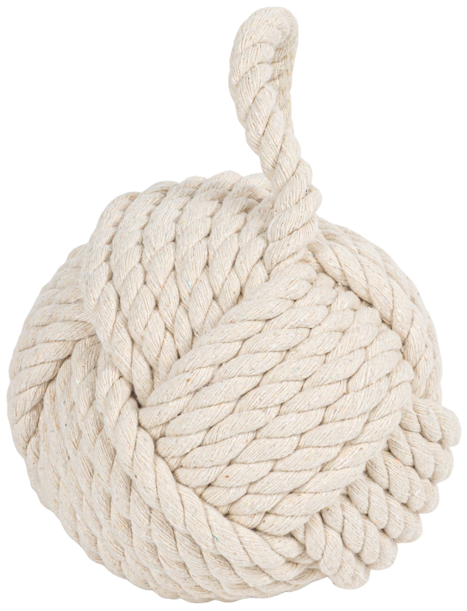 Image 7 Nautical Rope Knot Decorative Cotton Door Stop, Ivory more views