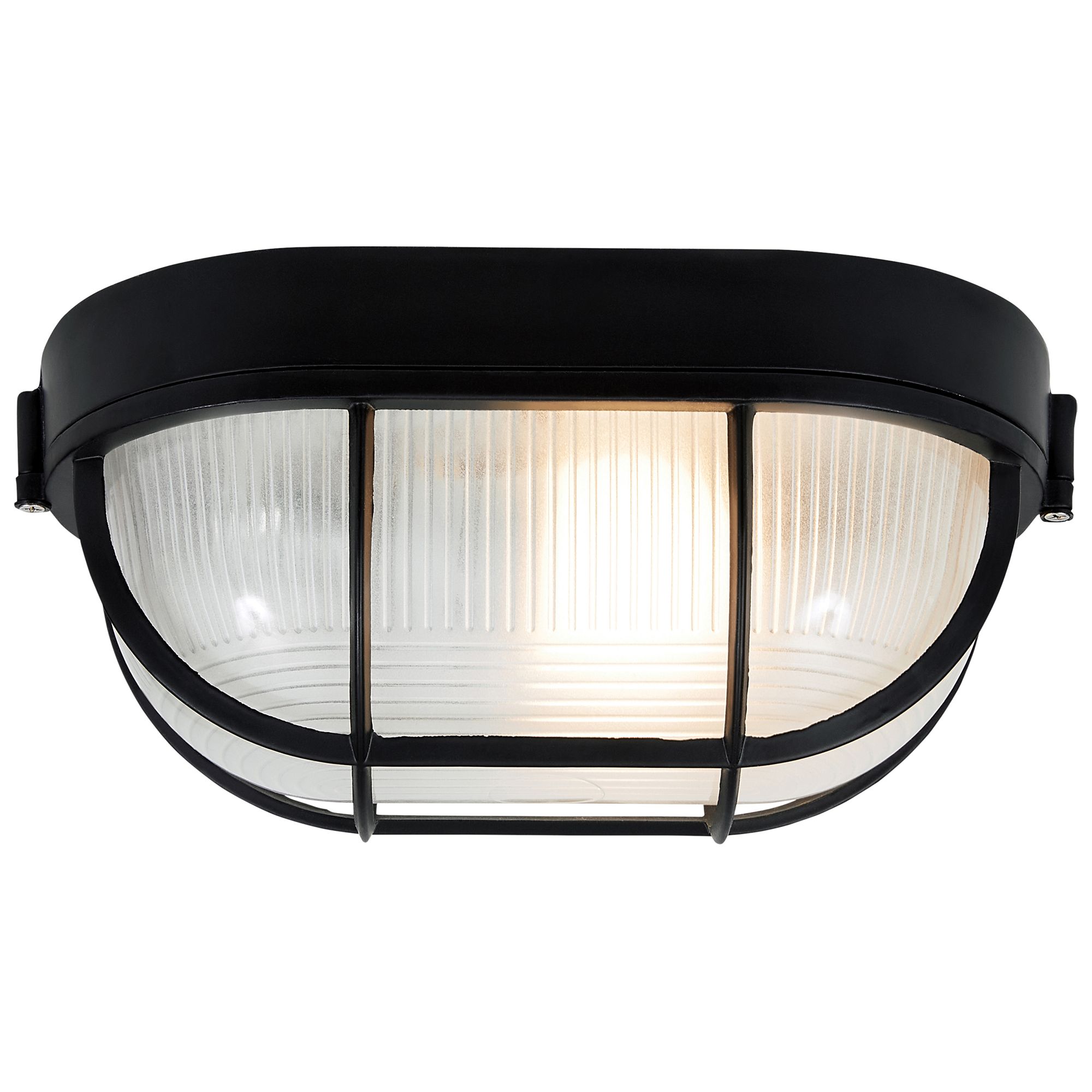 Image 4 Nauticus 4 1/4" High Black Oval Outdoor Bulkhead Wall Light more views