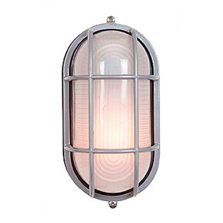 Image 4 Nauticus 4 1/4" High Satin Outdoor Bulkhead Wall Light more views