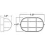 7_Nauticus 4 1/4" High Satin Outdoor Bulkhead Wall Light more views