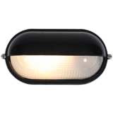 Nauticus 4 1/4&quot; High Shaded Black Outdoor Wall Light