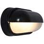 3_Nauticus 4 1/4" High Shaded Black Outdoor Wall Light more views
