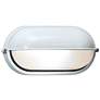 Thumbnail1 of Nauticus 4 1/4" High Shaded White LED Outdoor Wall Light
