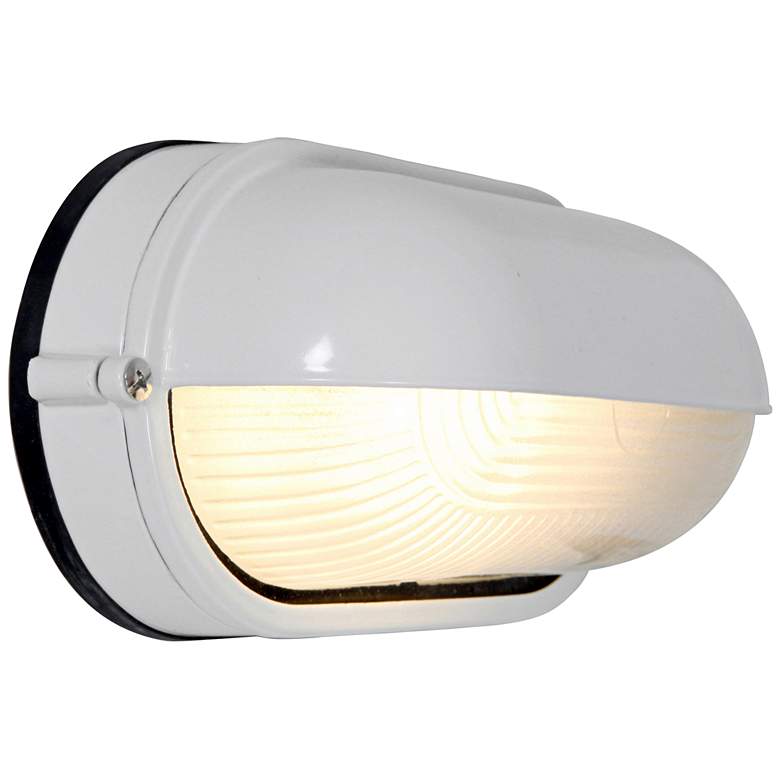 Image 2 Nauticus 4 1/4 inch High Shaded White LED Outdoor Wall Light more views