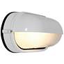 Nauticus 4 1/4" High Shaded White LED Outdoor Wall Light