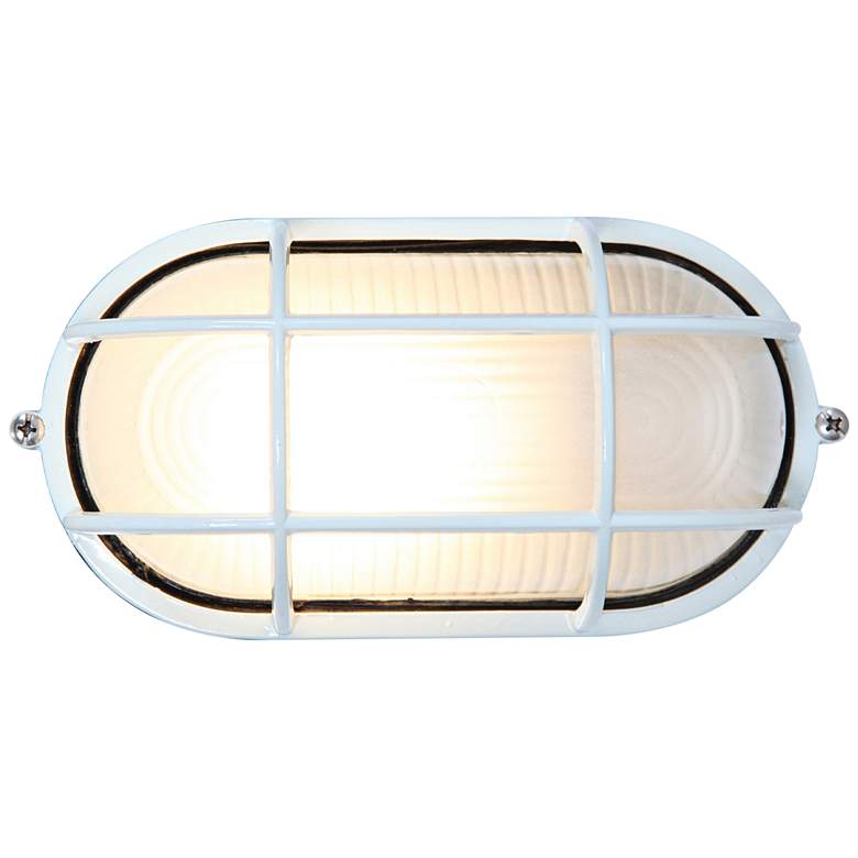 Image 1 Nauticus 4 1/4 inch High White LED Outdoor Wall Light