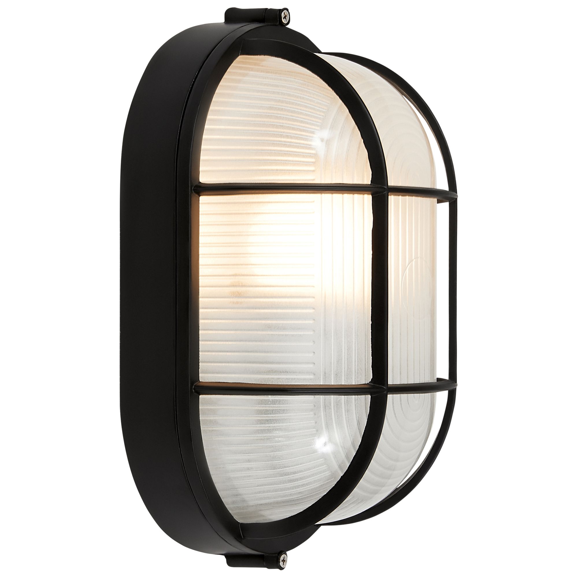 Image 4 Nauticus 6 1/2" High Black Oval Outdoor Bulkhead Wall Light more views