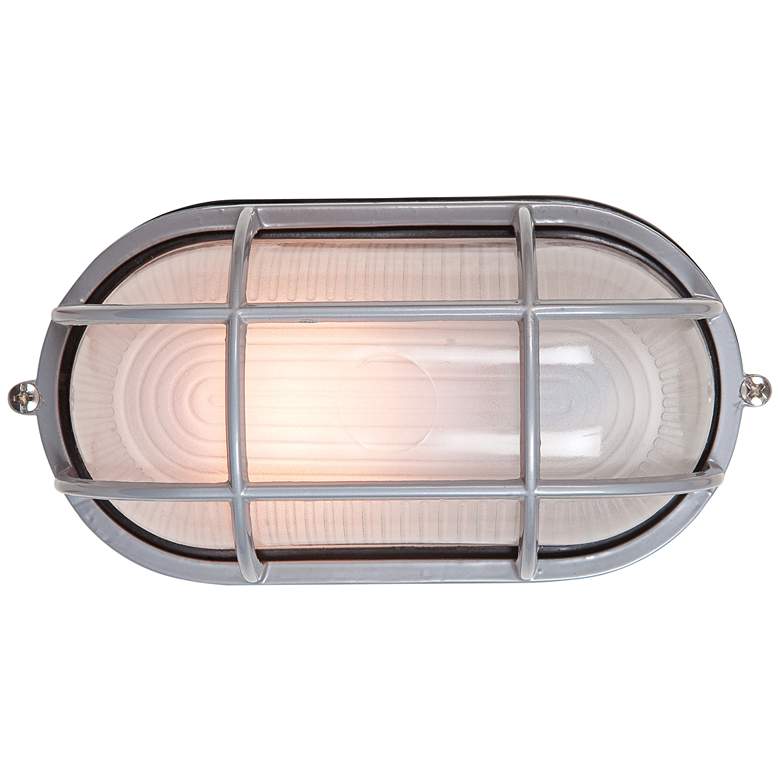 Image 1 Nauticus 6 1/2" High Satin Finish Modern Outdoor Wall Light