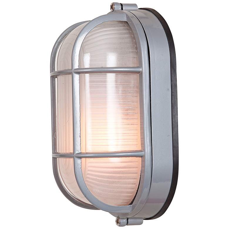 Image 2 Nauticus 6 1/2" High Satin Finish Modern Outdoor Wall Light more views