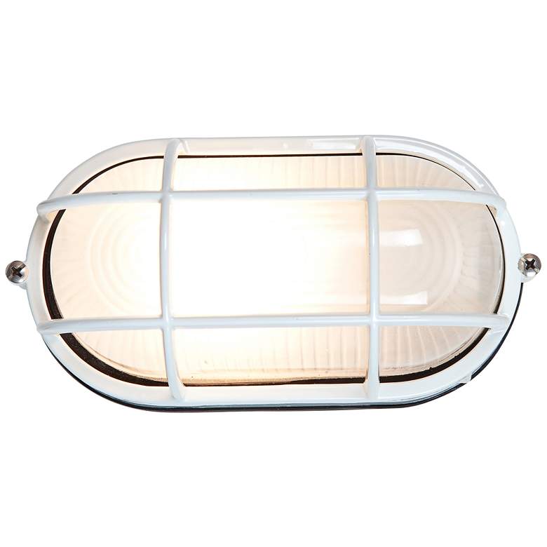 Image 1 Nauticus 6 1/2" High White Industrial Outdoor Wall Light