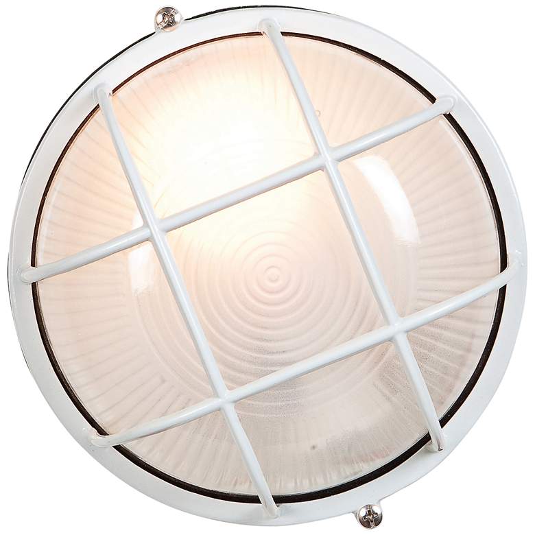 Image 1 Nauticus 7 inch High White Industrial Outdoor Wall Light