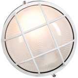 Nauticus 7&quot; High White Industrial Outdoor Wall Light