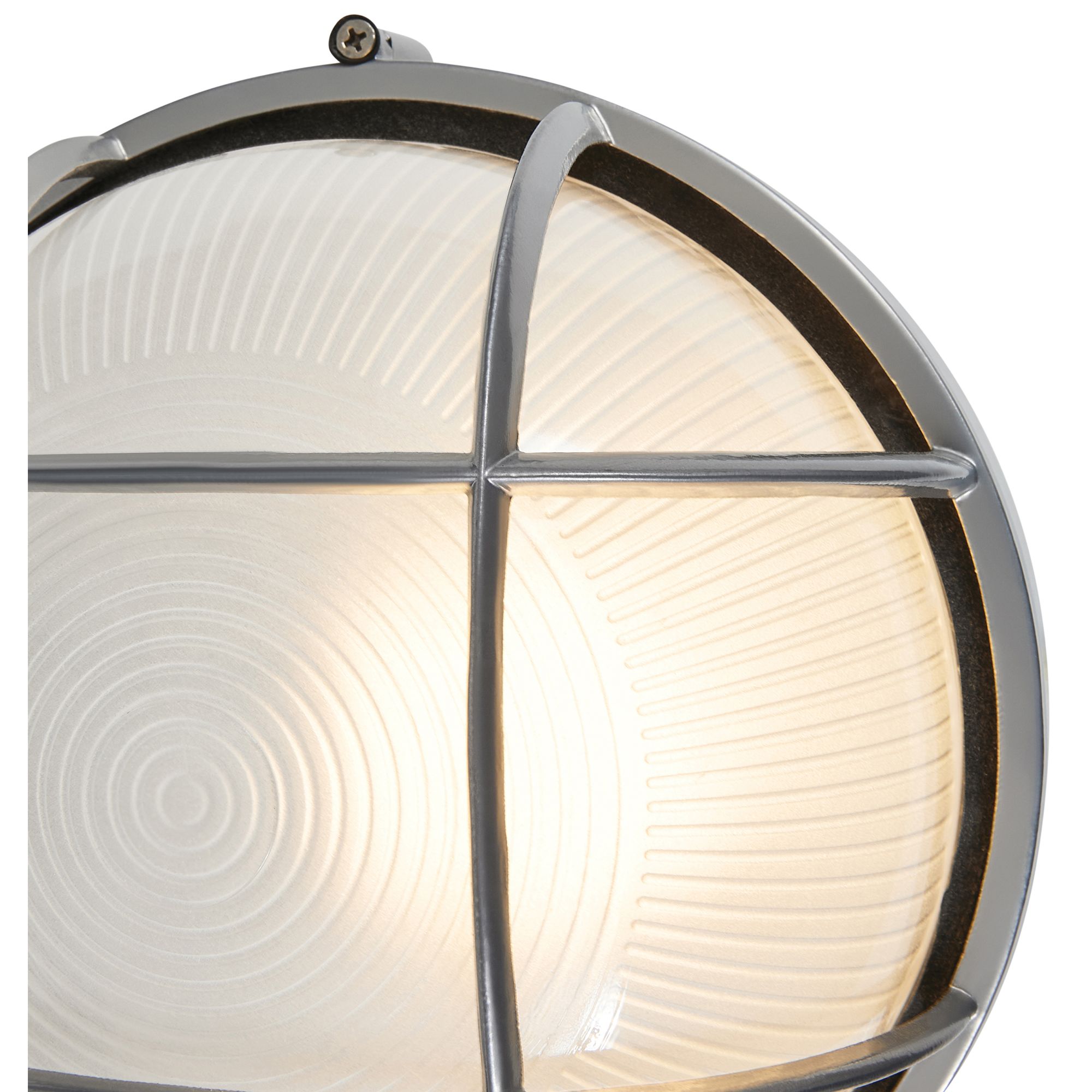 Image 5 Nauticus 9 1/2" High Satin Nickel Industrial Outdoor Light more views