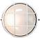 Nauticus 9 1/2" High White Round Outdoor LED Wall Light