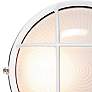 Nauticus 9 1/2" High White Round Outdoor LED Wall Light