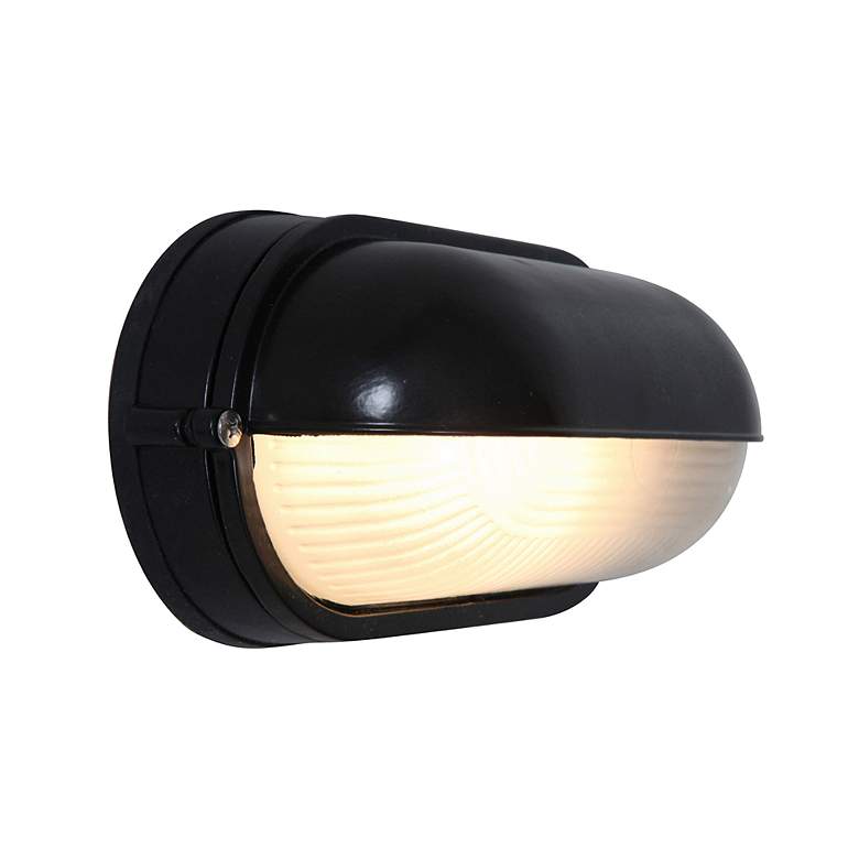 Image 3 Nauticus Bulkhead Black 8 1/4" Wide ADA Outdoor Wall Light more views