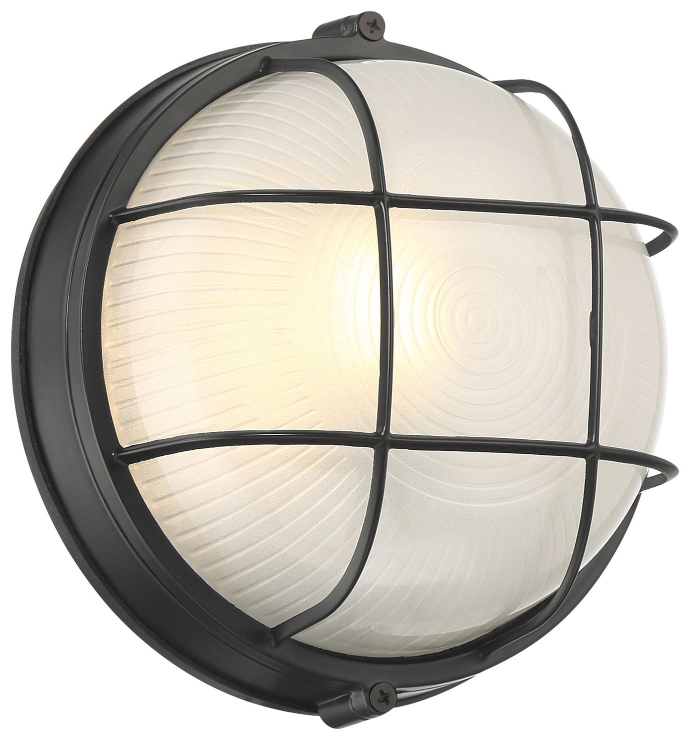 Nauticus Round Dual Mount 10" High Black Outdoor Wall Sconce