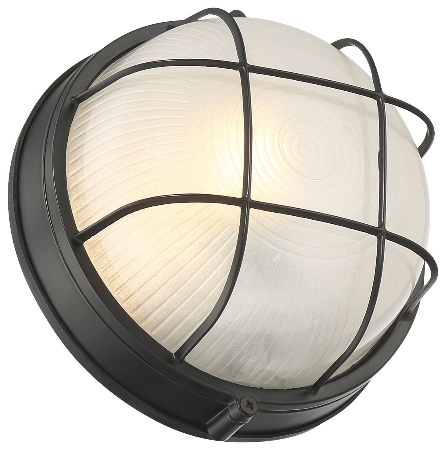 Image 5 Nauticus Round Dual Mount 7" High Black Outdoor LED Wall Sconce more views