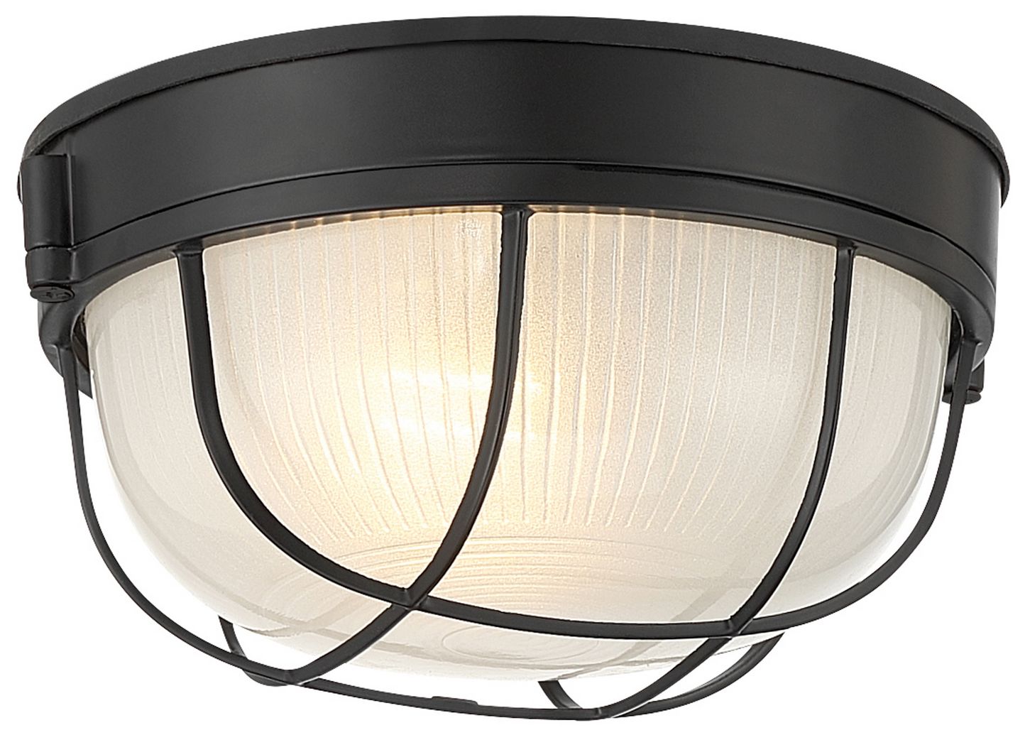 Image 6 Nauticus Round Dual Mount 7" High Black Outdoor LED Wall Sconce more views