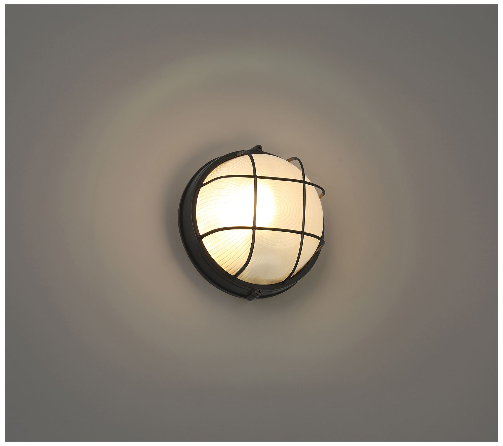 Nauticus Round Dual Mount 7" High Black Outdoor LED Wall Sconce