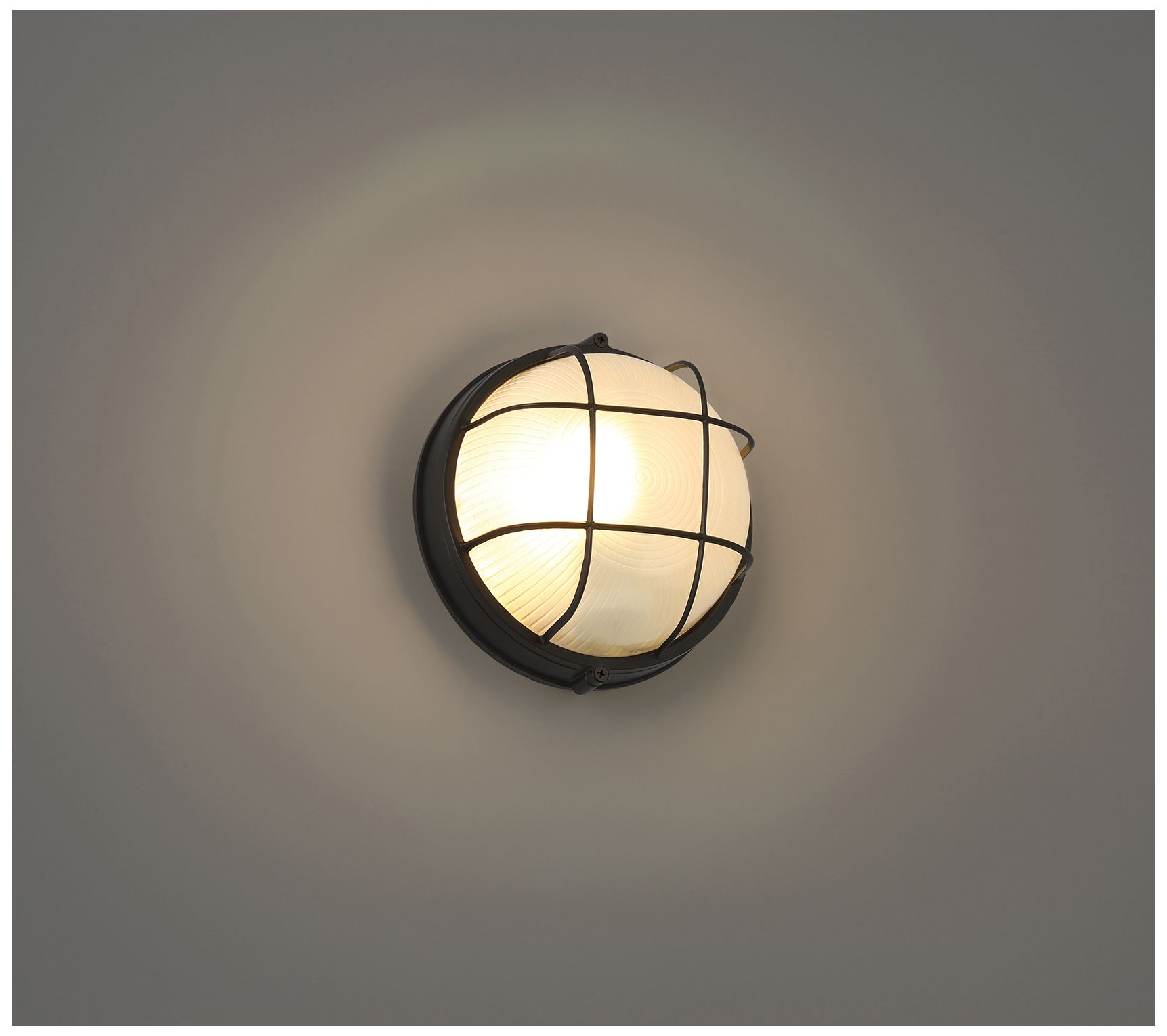 Nauticus Round Dual Mount 7" High Black Outdoor Wall Sconce