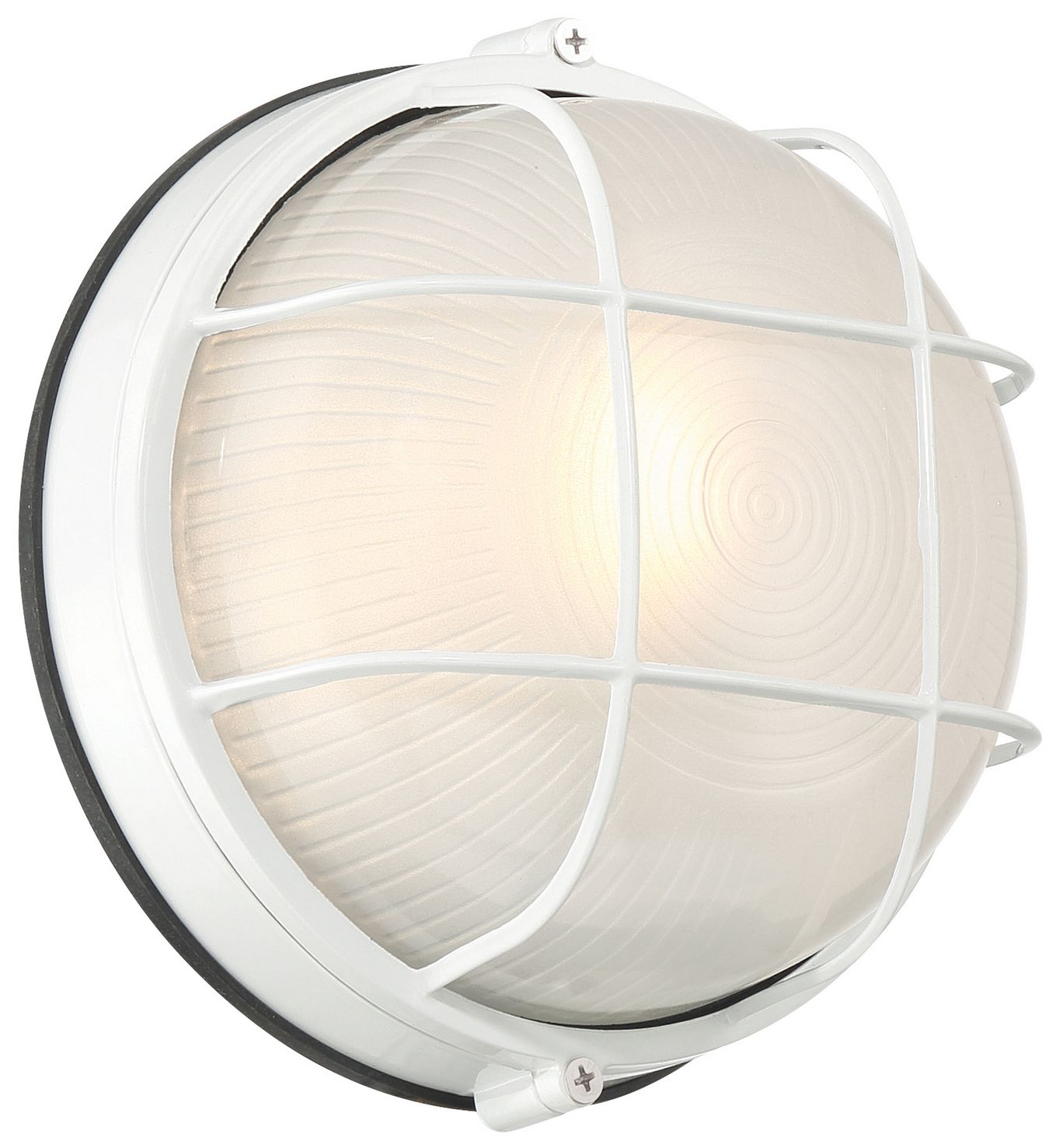 Nauticus Round Dual Mount 7" High White Outdoor Wall Sconce
