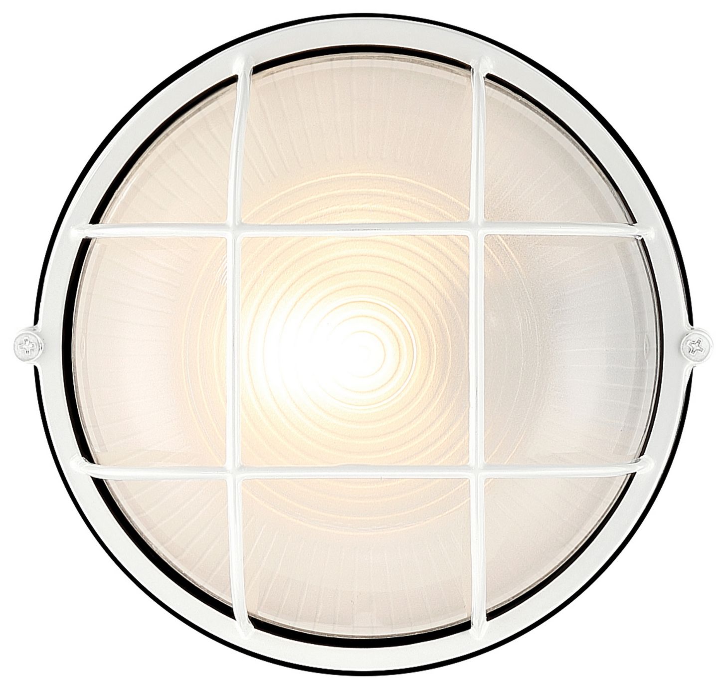 Thumbnail3 of Nauticus Round Dual Mount 7" High White Outdoor Wall Sconce more views