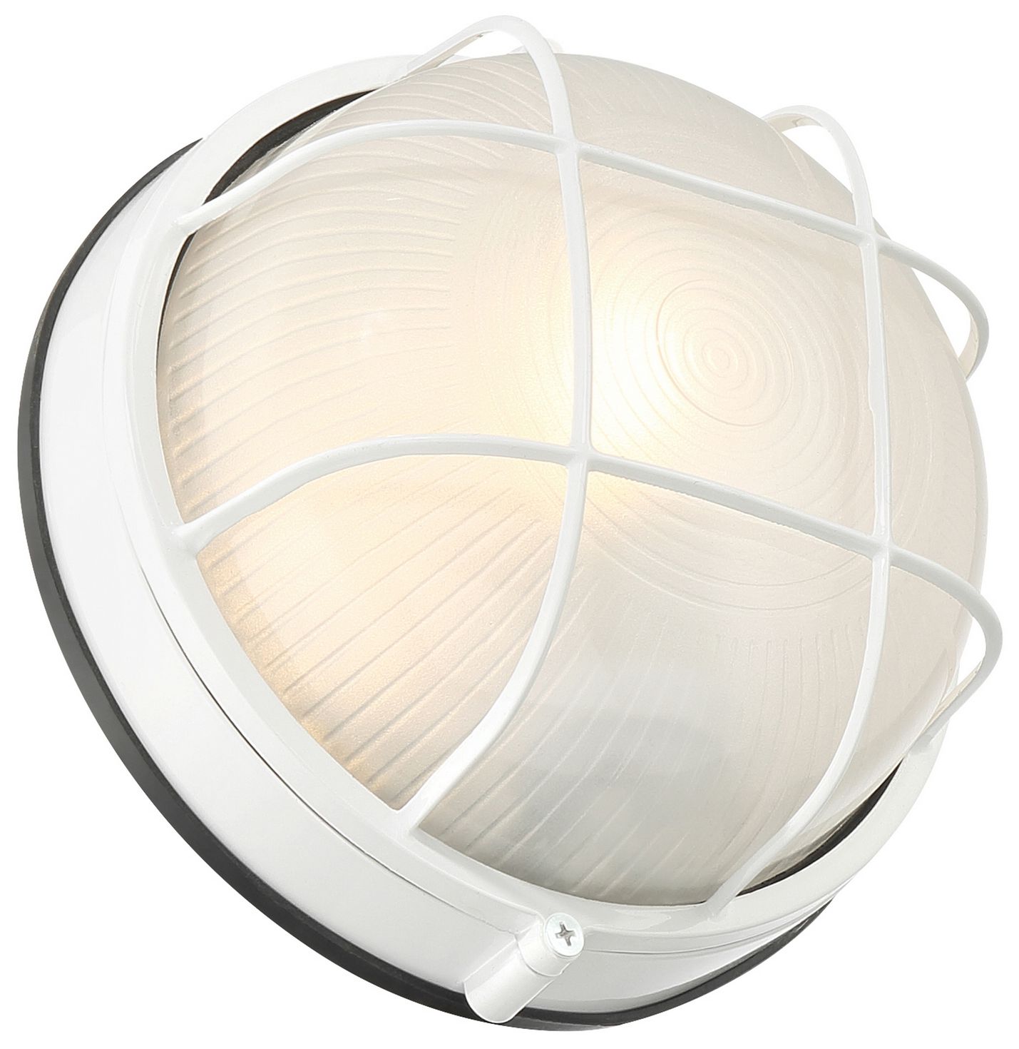 Nauticus Round Dual Mount 7" High White Outdoor Wall Sconce