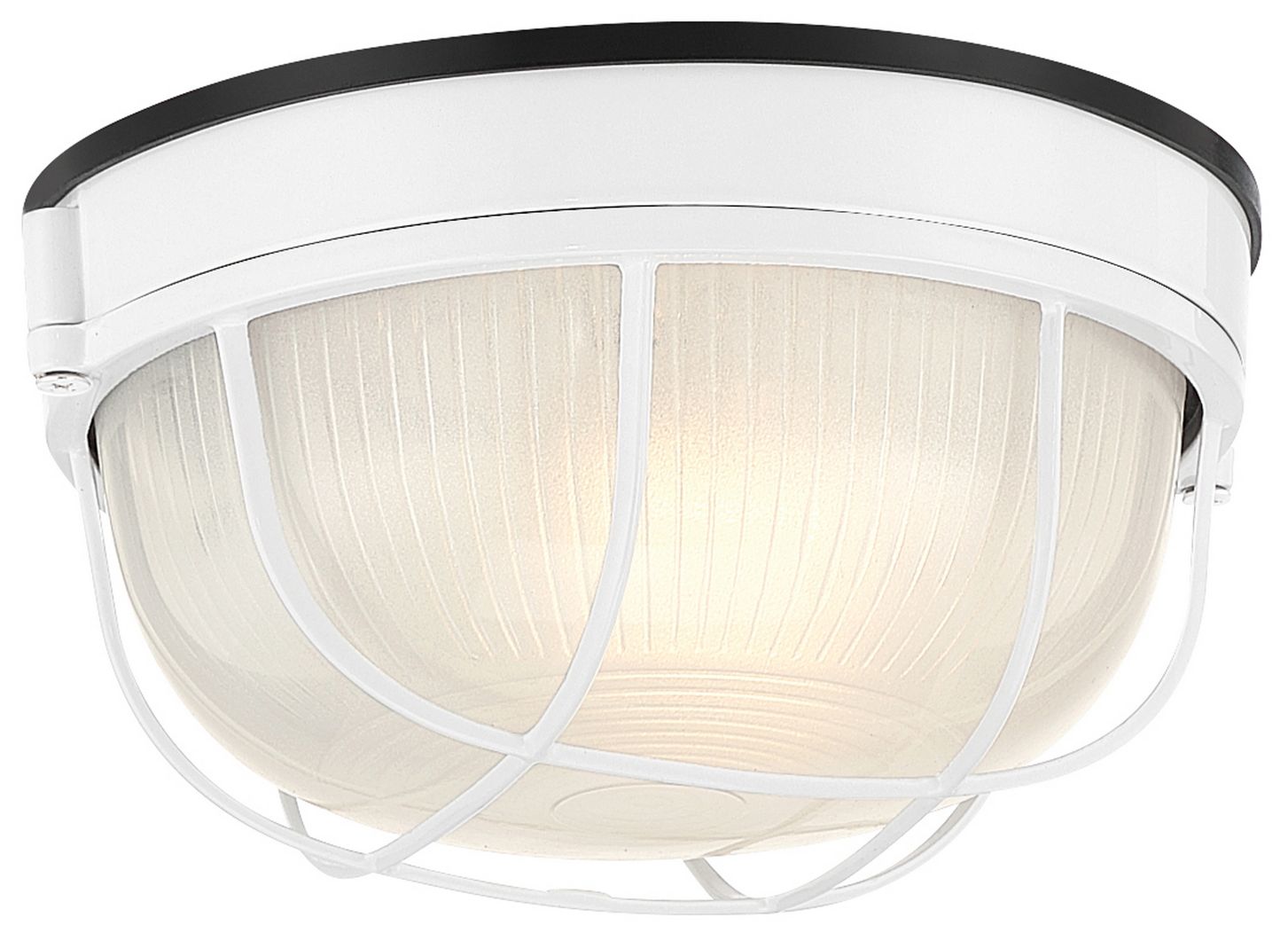 Nauticus Round Dual Mount 7" High White Outdoor Wall Sconce