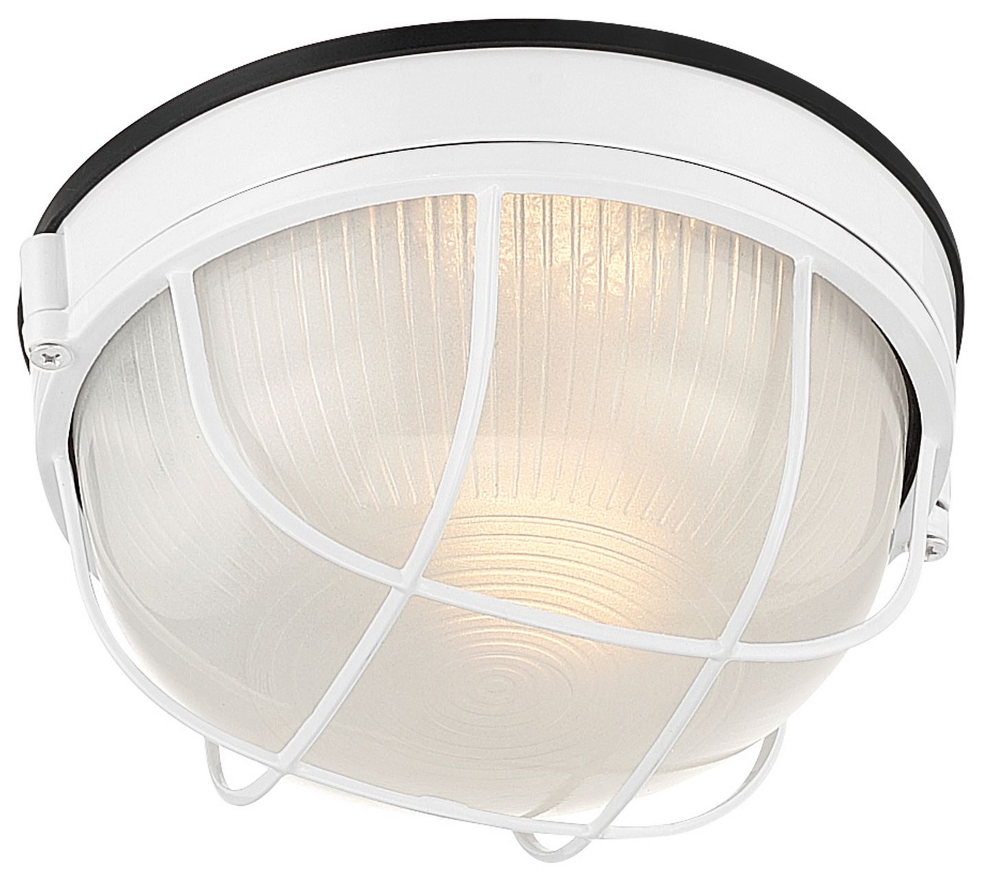 Nauticus Round Dual Mount 7" High White Outdoor Wall Sconce