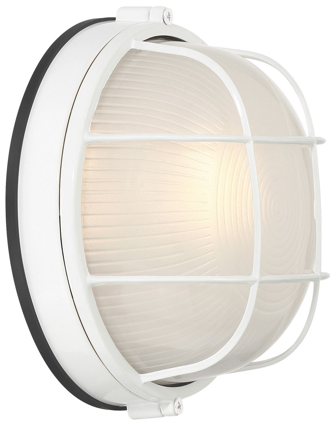 Nauticus Round Dual Mount 7" High White Outdoor Wall Sconce