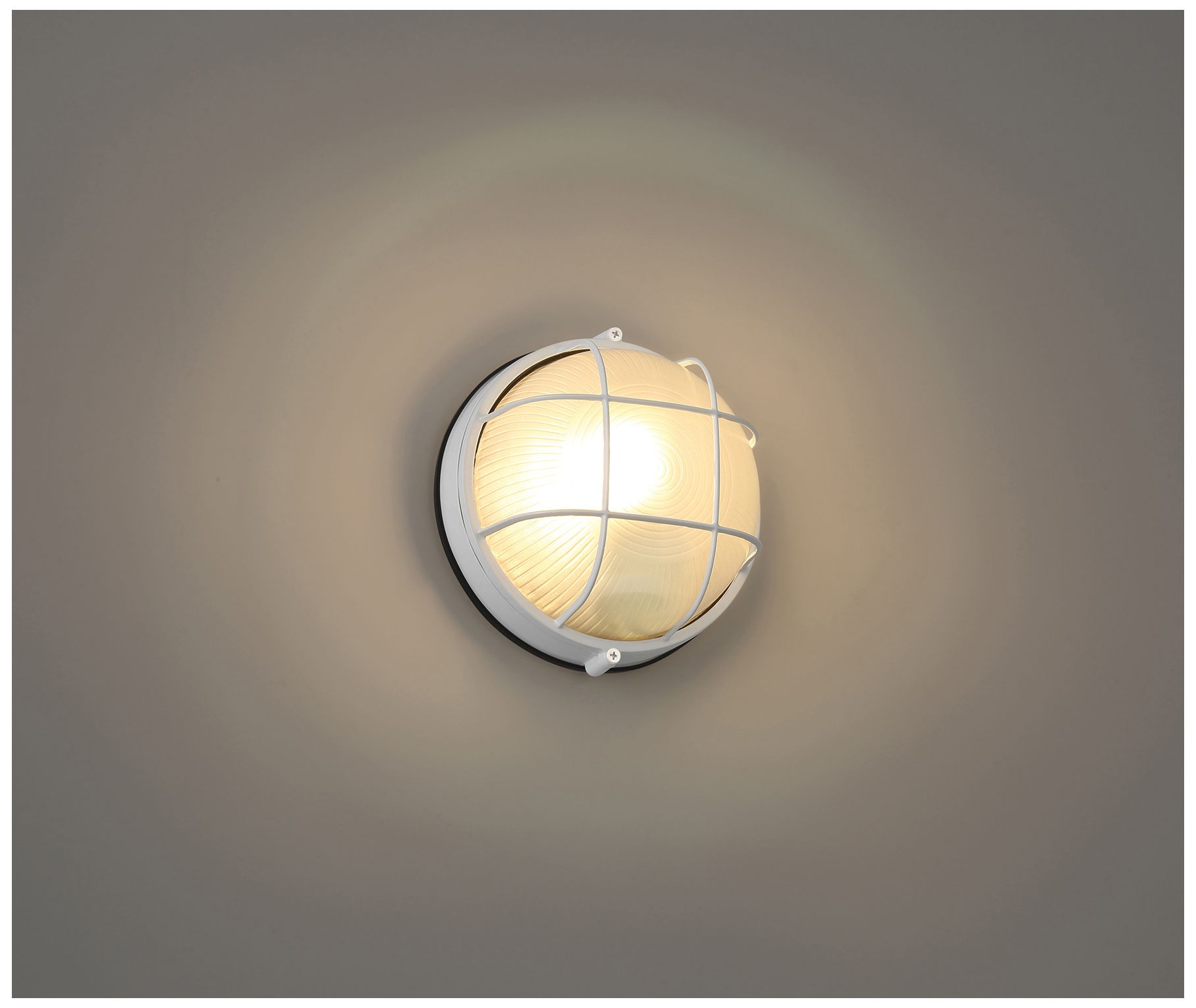 Nauticus Round Dual Mount 7" High White Outdoor Wall Sconce