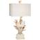 Nautilus Shell and White Coral Modern Coastal Table Lamp by Kathy Ireland