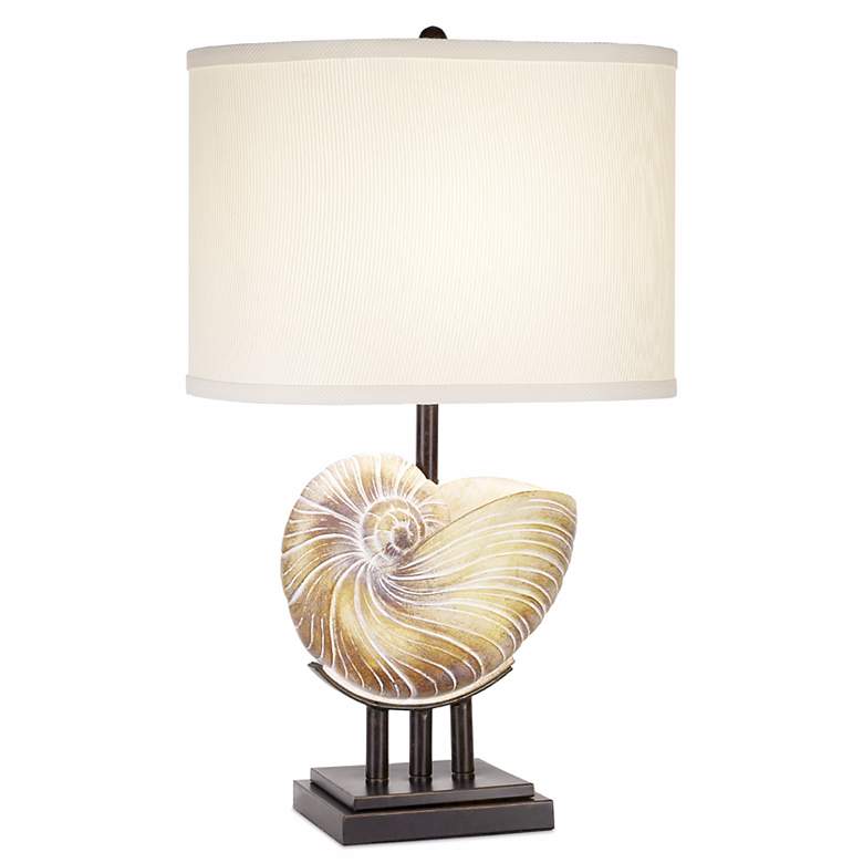 Image 1 Nautilus Shell Bronze Finish Table Lamp