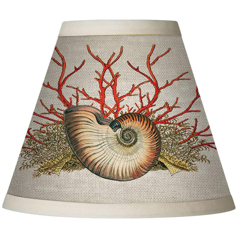 Image 1 Nautilus Shell Giclee Set of Four Shades 3x6x5 (Clip-On)