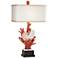 Nautilus Shell with Red Coral Table Lamp by Kathy Ireland