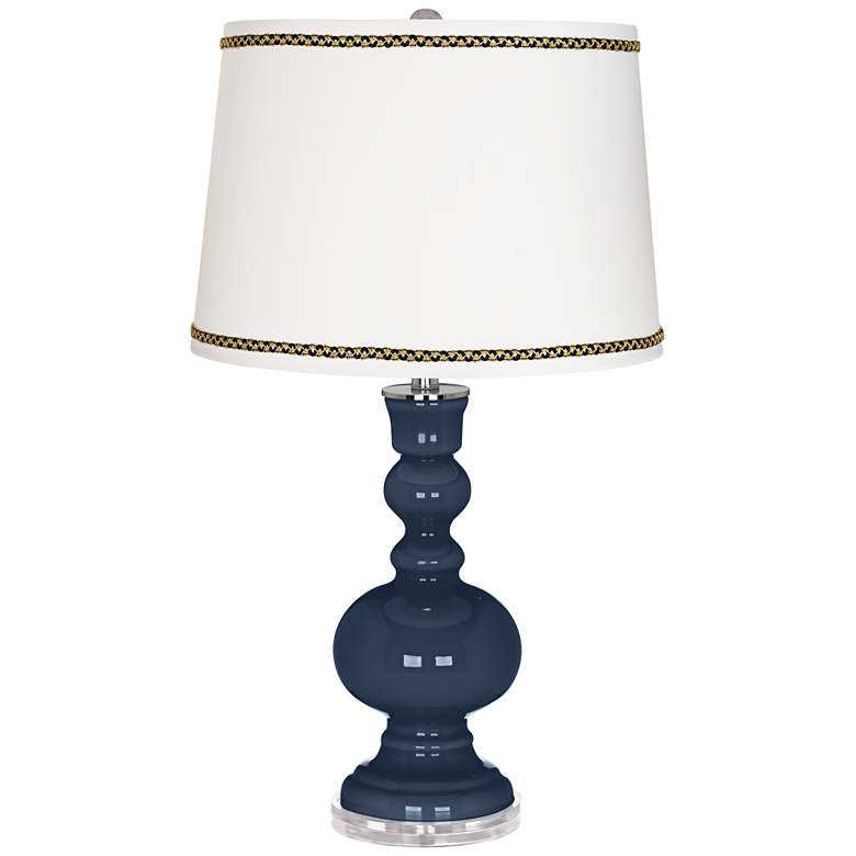 Image 1 Naval Apothecary Table Lamp with Ric-Rac Trim