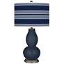 Naval Bold Stripe Double Gourd Table Lamp