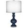 Naval Double Sheer Silver Shade Apothecary Table Lamp