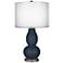 Naval Double Sheer Silver Shade Double Gourd Table Lamp